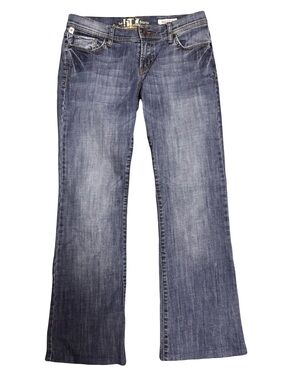 Y2K !it jeans Women's Low Rise Flared Blue Denim Jeans
